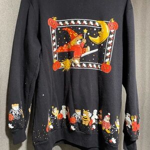 Scarab San Francisco Vintage Black Halloween Graphic Sweater
